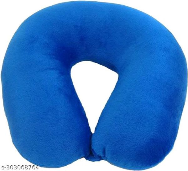 AUCTIMO U-shaped Soft Travelling Multipurpose Neck Pillow - Collection 1 - Blue