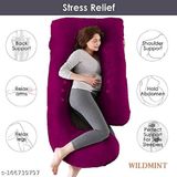 WildMint Full Body Support Pregnancy Pillow For Sleeping/Maternity Breastfeeding Pillow - Magenta