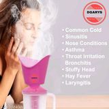 DGARYS 3-in-1 Steam Vaporizer For Cold And Cough With Nozzle Inhaler
