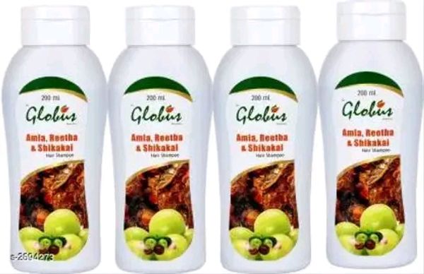 Globus Hair Care Shampoo- 200ml - Pack Of 4