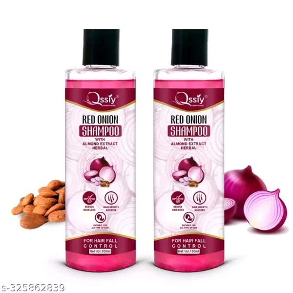 Qssiy Red Onion Hair Shampoo 200ml - Pack Of 2
