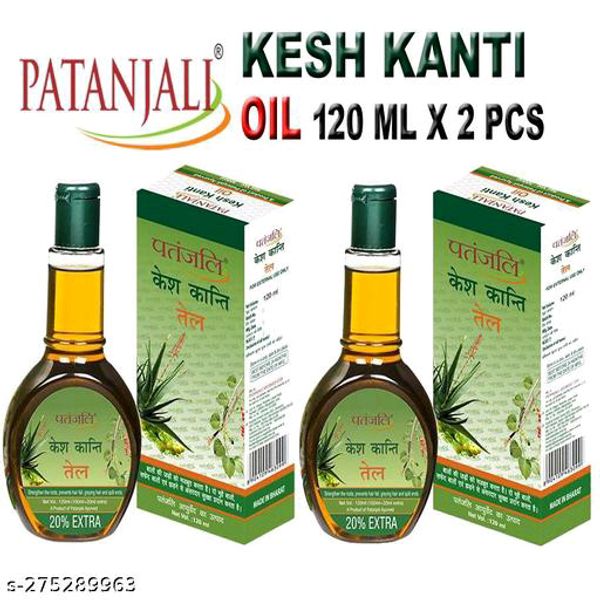 Patanjali Kesh Kanti Hair Oil 120 ml - Pack Of 2