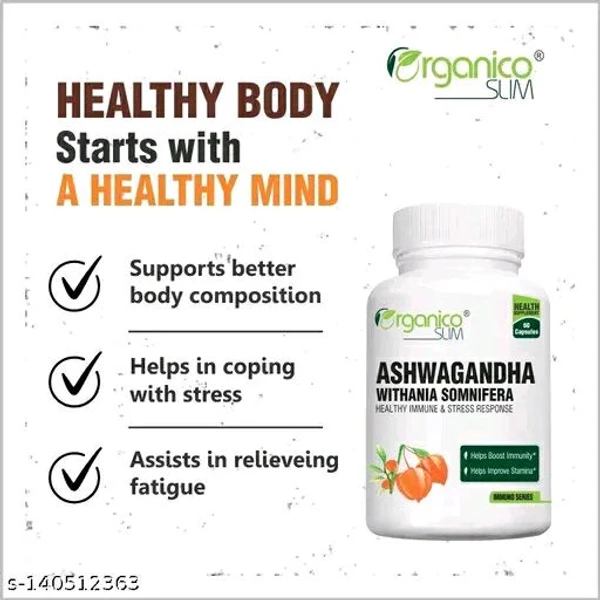 Organicoslim Ashwagandha Extract - 60 Capsules