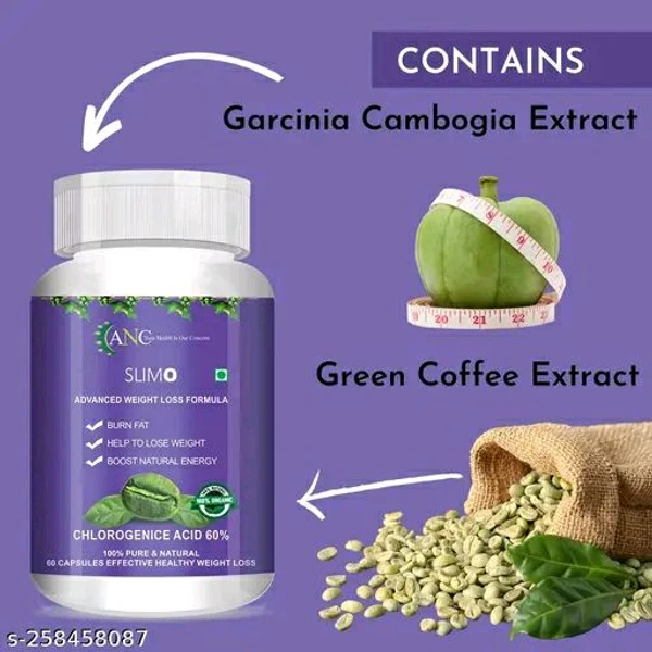 ANC Slimo Advanced Weight Loss Formula With Green Coffee Extract & Garcinia Cambogia Extract