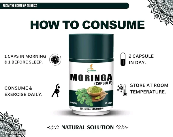 GRINBIZZ Moringa Capsule 