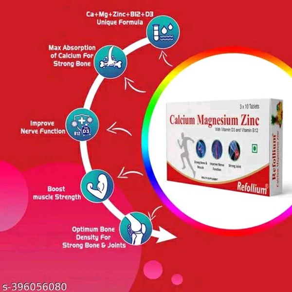 Calcium Supplement With Vitamin D3, Magnesium, Zinc And Vitamin B12