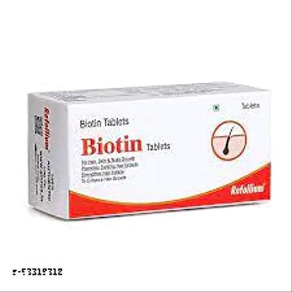 Refollium Biotin 5000 mcg Maximum Strength For Hair Growth, Skin And Nails