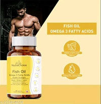 NutraChoice Fish Oil Omeega 3 For Double Strength 1000mg - 60 Capsules