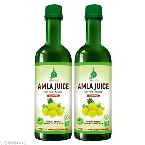 VEDAPURE NATURALS Amla Juice Pure And Natural 500 ml - Pack Of 2