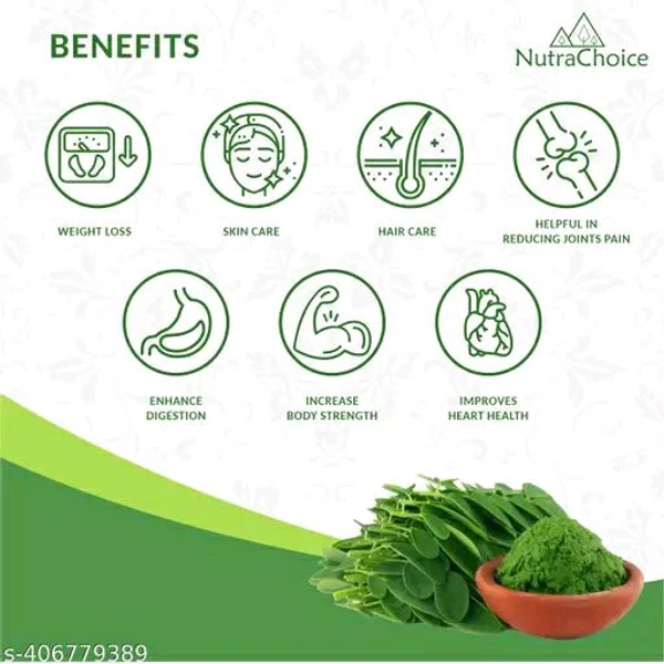 NutraChoice Organic Moringa Leaf Powder For Weight Loss