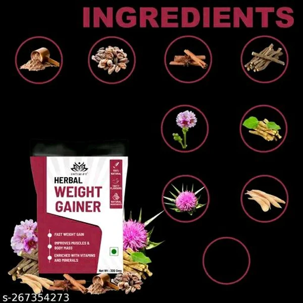 Intimify Herbal Weight Gainer Powder With Kesar Pista Badam Flavour