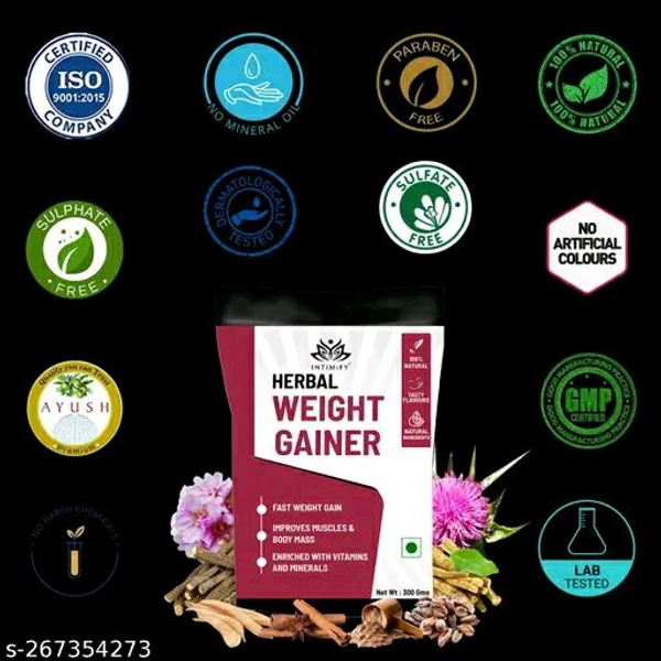 Intimify Herbal Weight Gainer Powder With Kesar Pista Badam Flavour