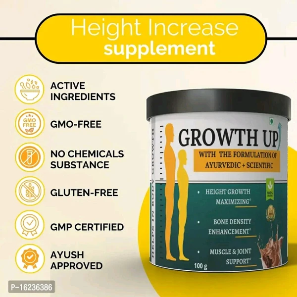 Growth Up Heightt Enhancer Chocolate Flavour - Pack Of 2 