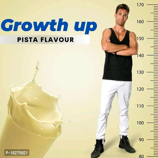 Growth Up Heightt Enhancer Powder Pista Flavour - Pack Of 3