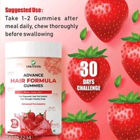 DNUTRIXN Hair Gummies - Strawberry Flavored
