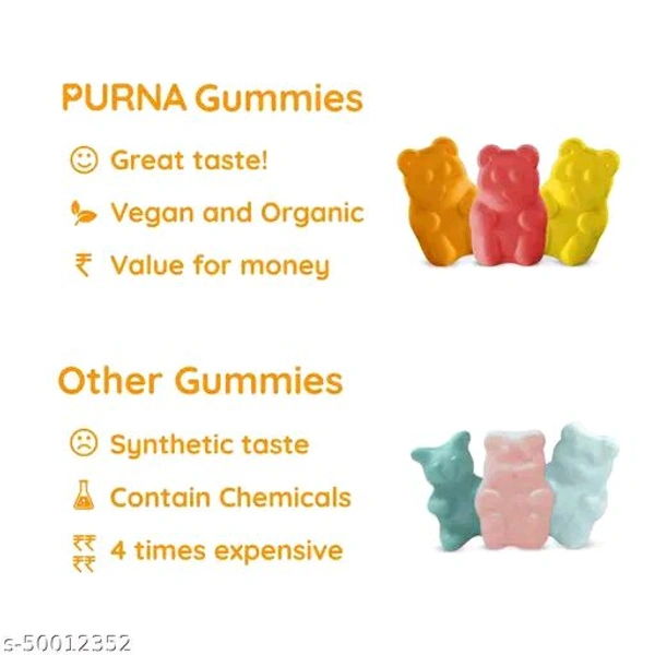 Purna Gummies Vitamin C Orange and Zinc