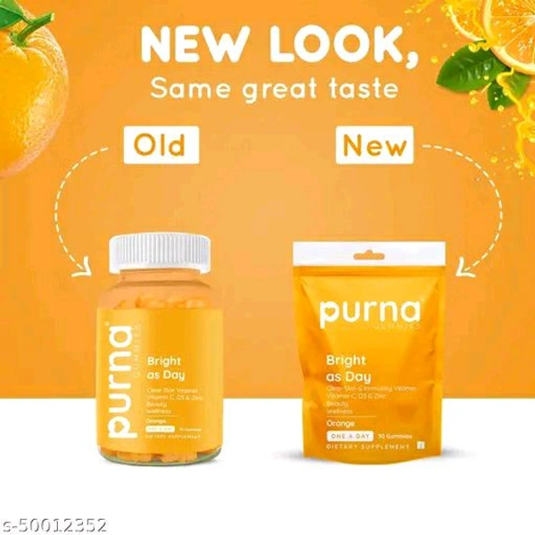 Purna Gummies Vitamin C Orange and Zinc