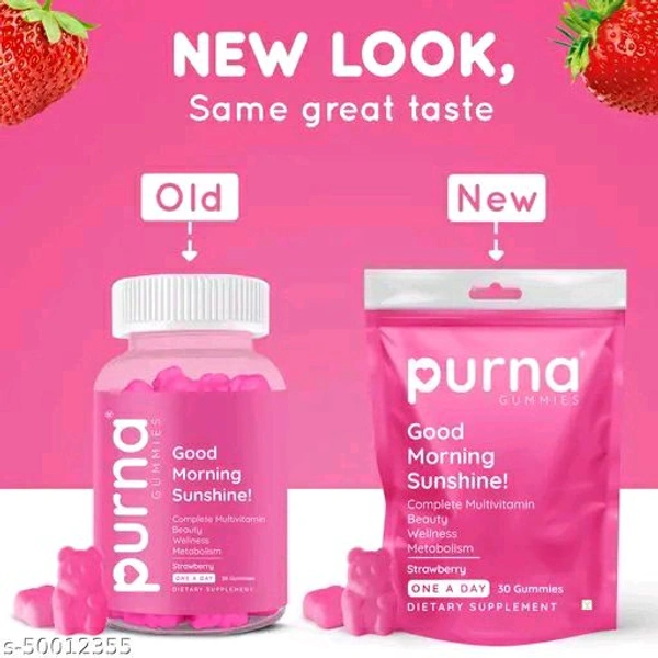 Purna Gummies Multivitamin Strawberry