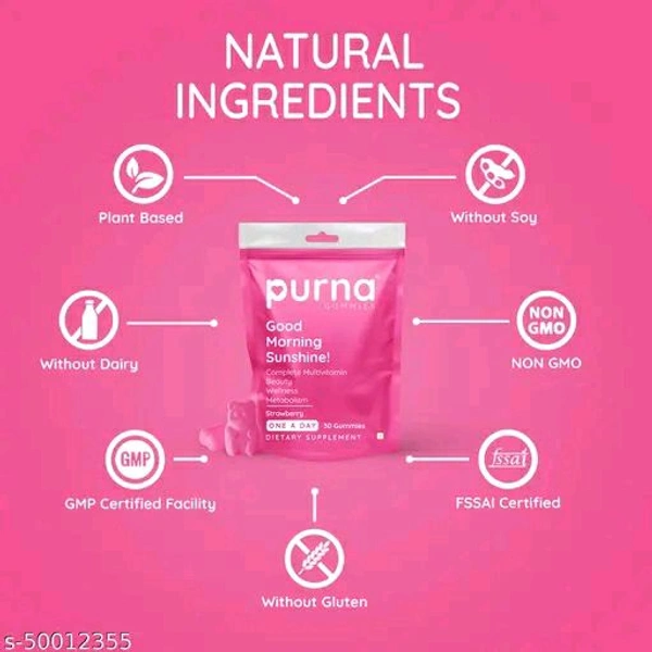 Purna Gummies Multivitamin Strawberry