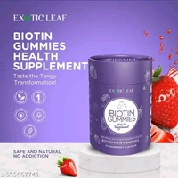 EXOTIC LEAF Biotin Hair Gummies - 60 Gummies