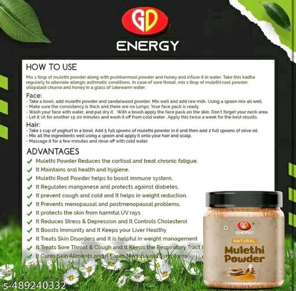 GD ENERGY Mulethi Powder 100g