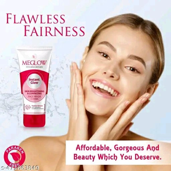 Meglow Skin Brightening & Luminous Face Wash - Pack Of 3