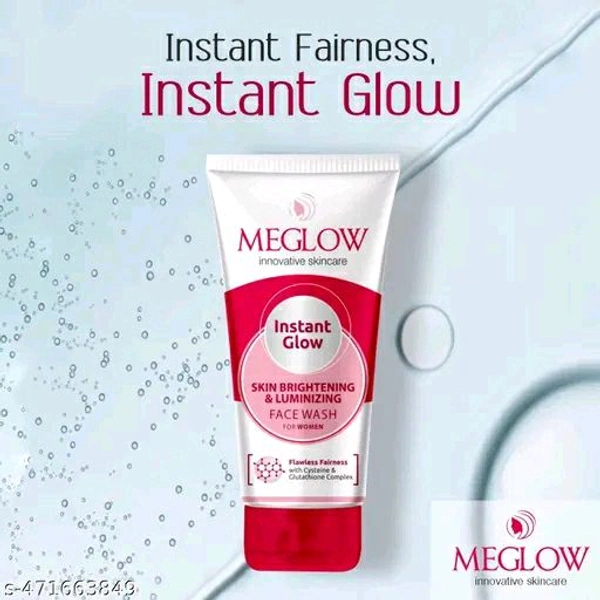 Meglow Skin Brightening & Luminous Face Wash - Pack Of 3