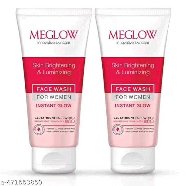 Meglow Skin Brightening & Luminous Face Wash - Pack Of 2