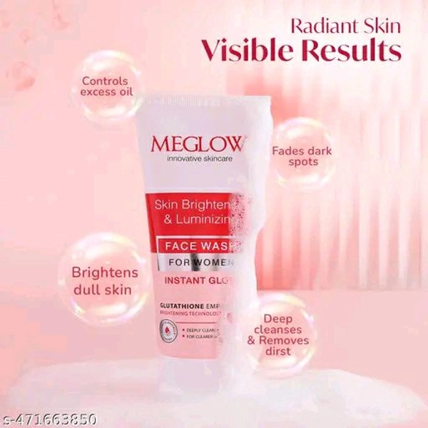 Meglow Skin Brightening & Luminous Face Wash - Pack Of 2
