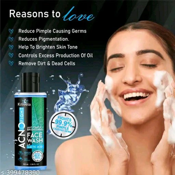 Kriveia Lactic Acno Fight Face Wash 100ml