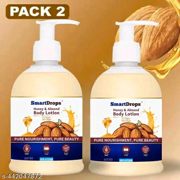 Smart Drops Honey And Almond Body Lotion 500ml - Pack Of 2