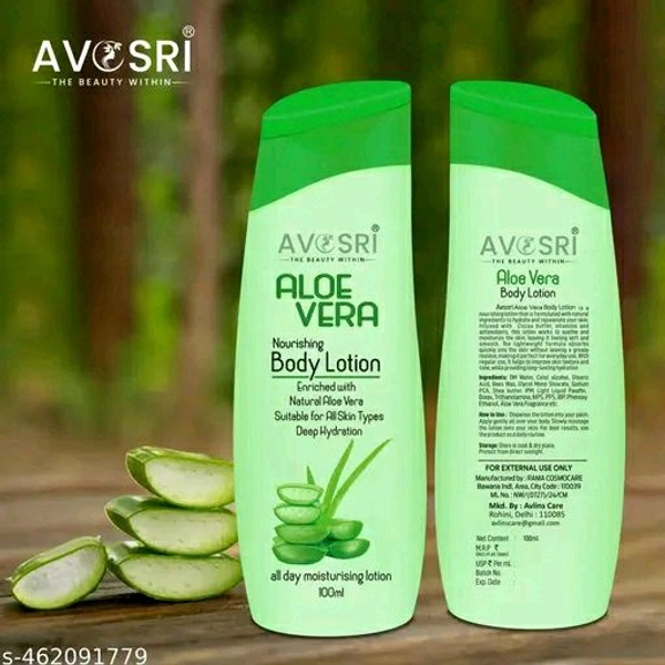 Avosri Aloevera Body Lotion 100ml - Pack Of 3