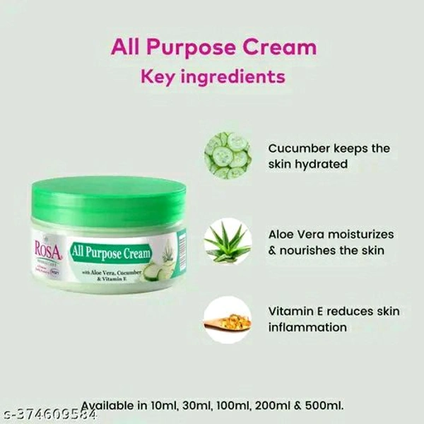 Rosa All Purpose Cream 200ml (Cucumber)
