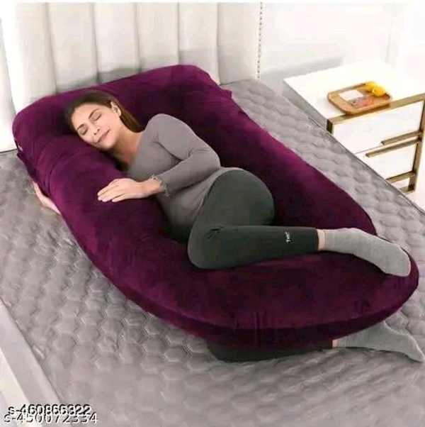 Velvet Full Body J Shape Pregnancy Pillow