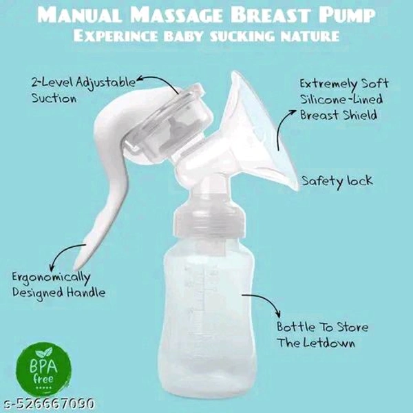 MILKING FREELY Silicone Manual Breast Pump 150ml