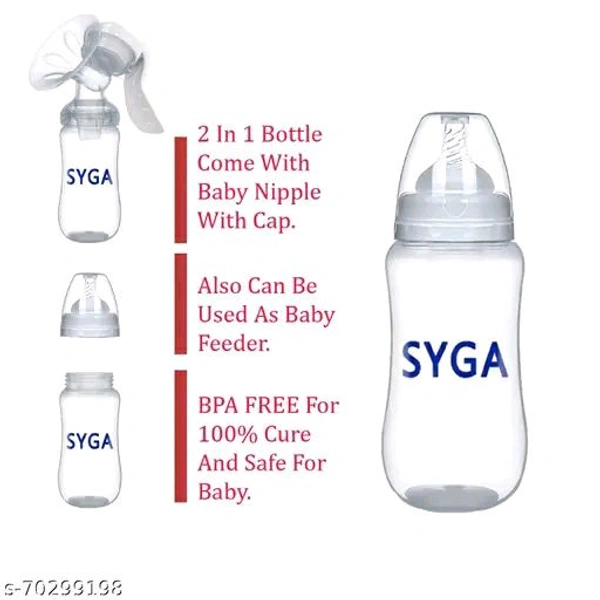 SYGA Manual Breast Pump With Feeding Nipple