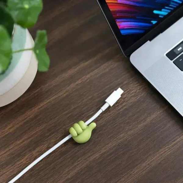 Multifunctional Multi functional Hand Shape Wall Clip Hanger Keys Cable Holder pack of 5 ( Five) - Multi Colour