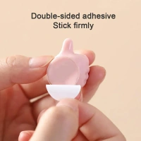 Multifunctional Multi functional Hand Shape Wall Clip Hanger Keys Cable Holder pack of 5 ( Five) - Multi Colour