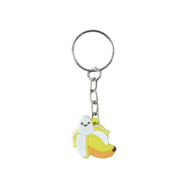 Cute Banana Shape Cartoon Keychain (2 Pc)