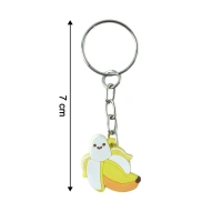 Cute Banana Shape Cartoon Keychain (2 Pc)