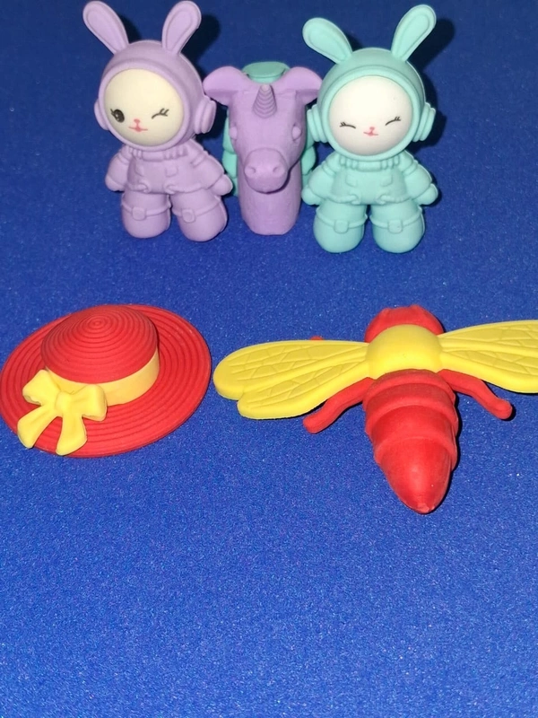 Fancy Unicorn Erasers pack of Five