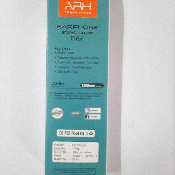 ARH Earphone Sterosound Flexi Champ FE-01