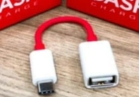 DASH single Pin Type - C OTG Cable 0.2 M ( Multi)