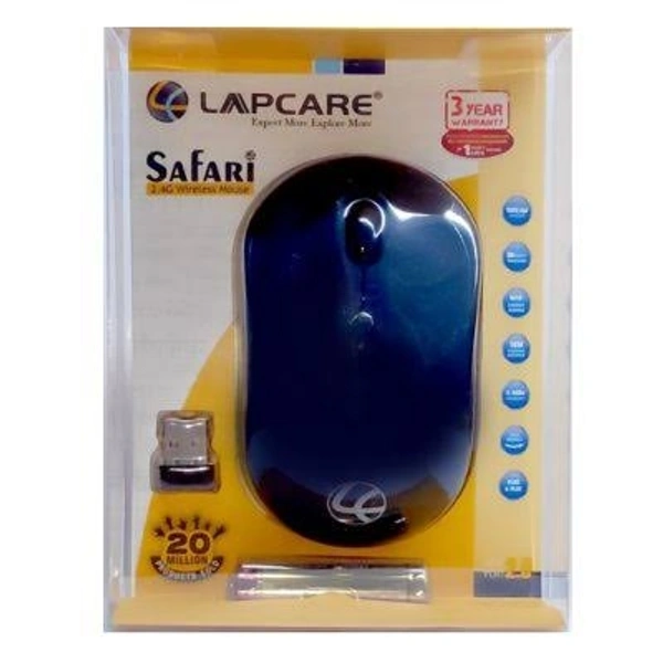 Lapcare SAFARI wireless Mouse 2.4 GHZ