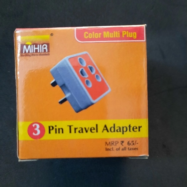 MIHIR 3 Pin Travel Adapter