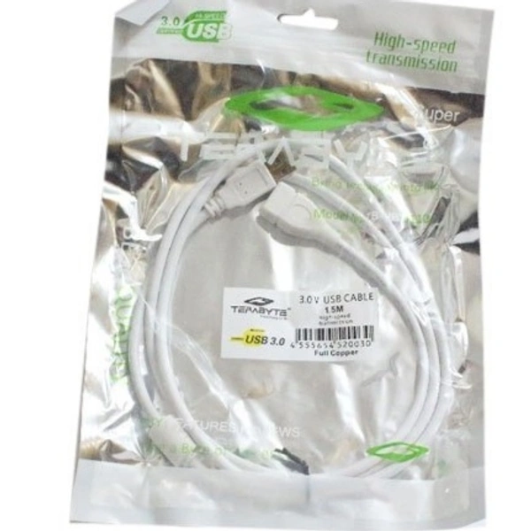 Terabyte USB Male to Female Cable 1.5 Mtr