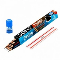 Doms Fussion Xtra Super Dark pencil Pack Of 10