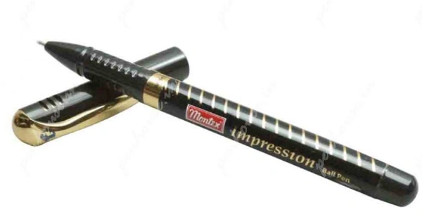 Montex impression Black gold pen pack of 10