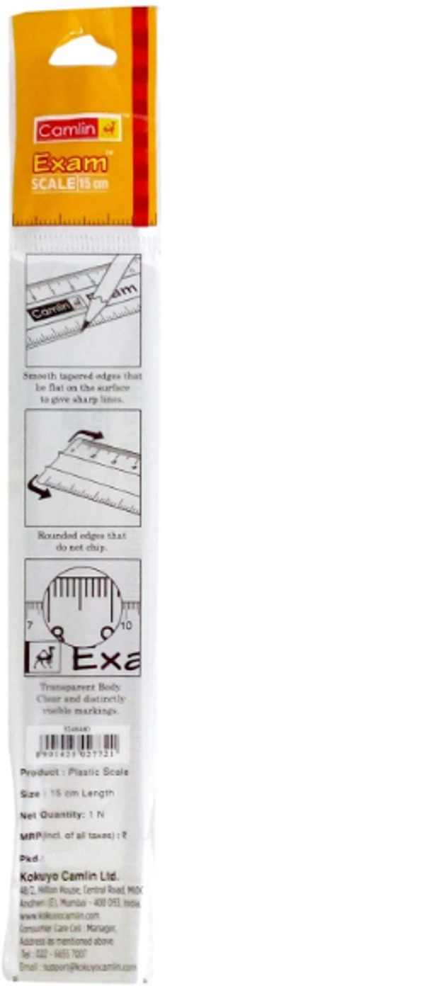 Camlin Long & Short Scale 30cm,15cm pack of 2