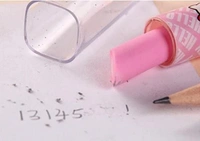 Lipstick Style Rubber Eraser pack of 6